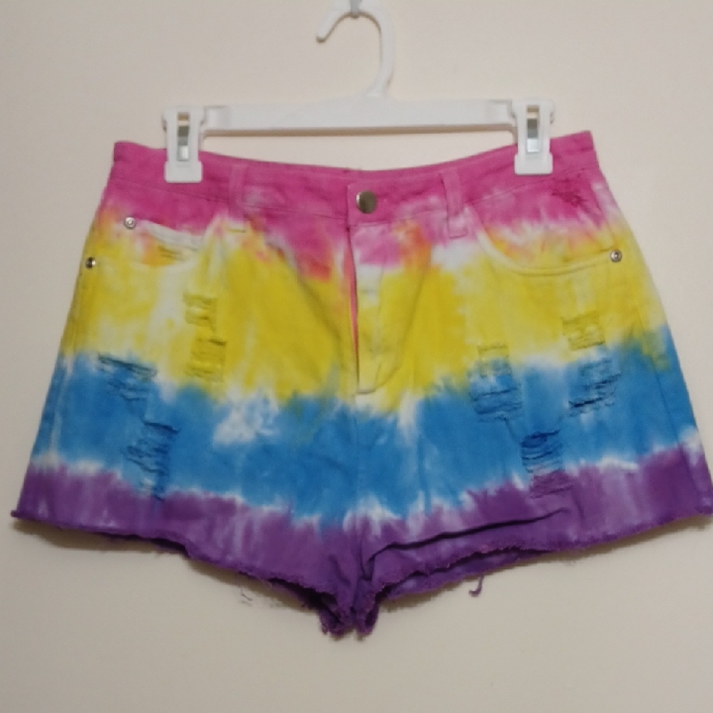 Colorful Tie-Dye Women's Shorts